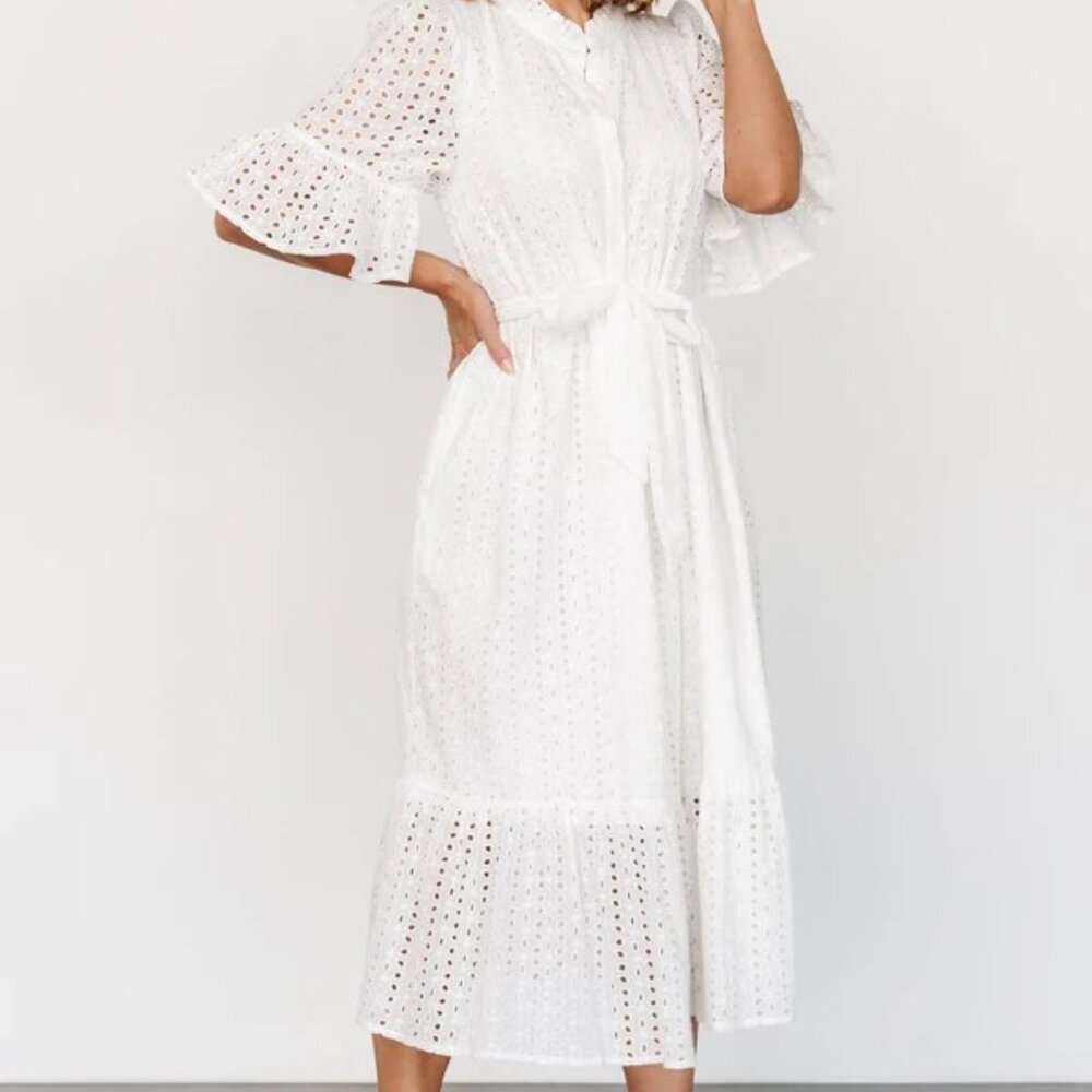 Virginia’s Eyelet MIDI Dress